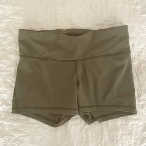 Olive green bike shorts